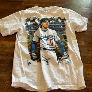 Shohei Ohtani T shirt Men’s Large Color white MLB BASEBALL